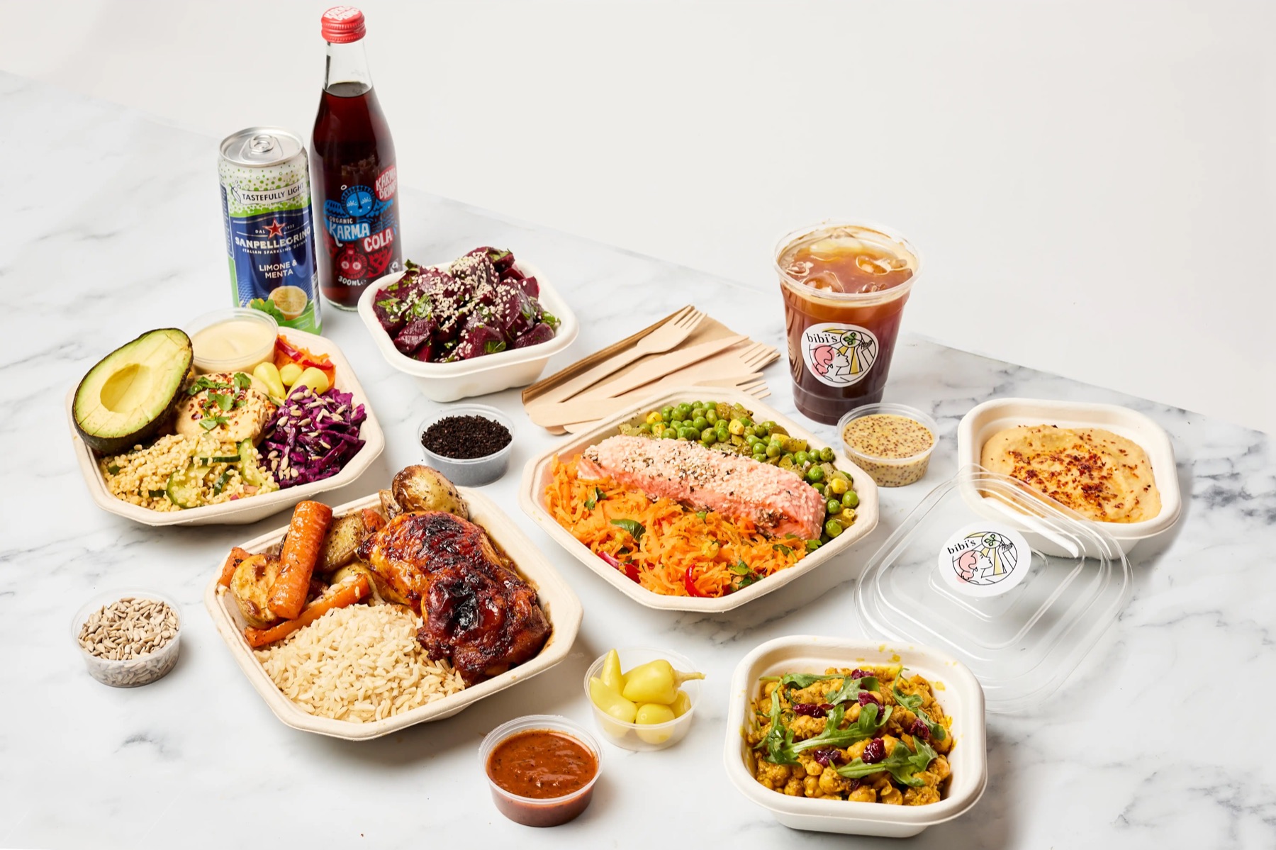 Bibi’s office catering spread